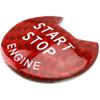 Red Keyless Engine Start Button Cover Made Of Real Carbon Fiber For Nissan Infiniti