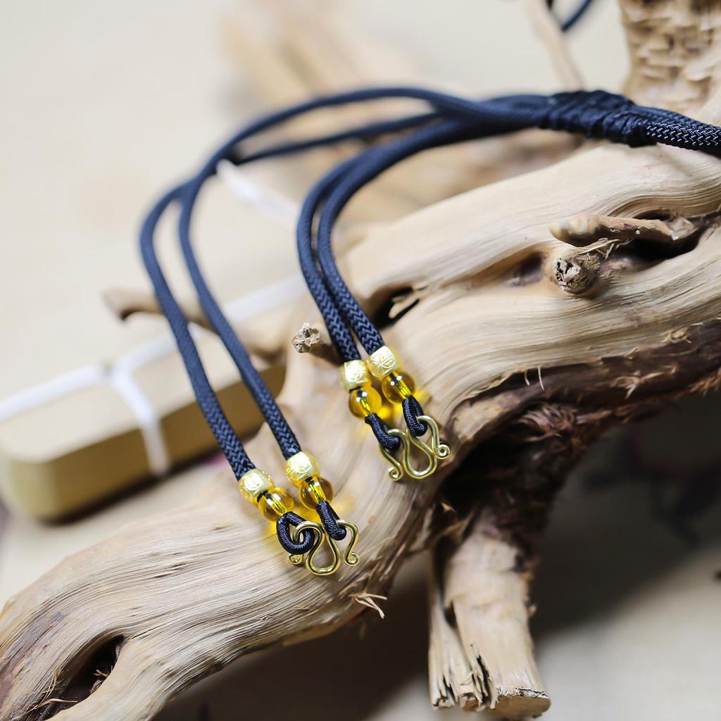 Adjustable Hand-Woven Thai Amulet Lanyard - Single, Double, or Multiple Hang Options