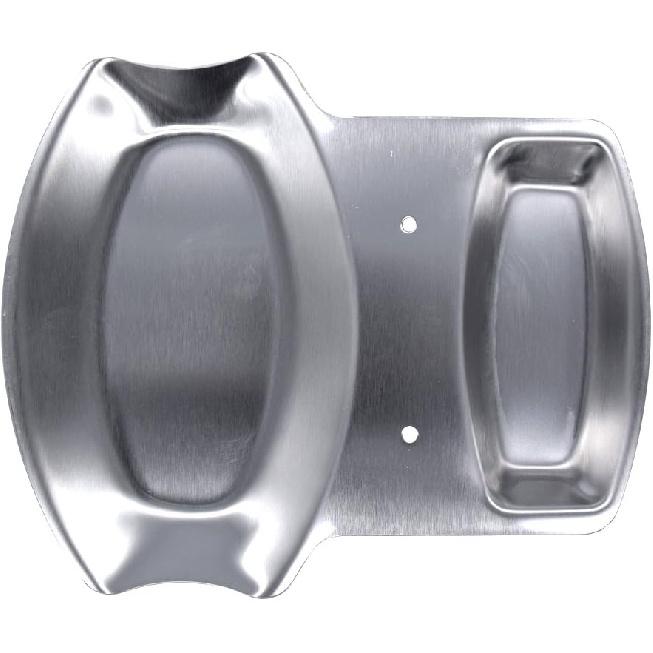 Stainless Steel Lid and Spoon Rest Pan Pot Cover Lid Rack Stand Spoon Rest Pan Lid Organizer Storage Soup Spoon Rests Kitchen Utensils Holders - 2