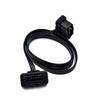 100cm 60cm Flach Dünn Wie Nudel OBD2 OBDII OBD 16-Pin ELM327 Stecker Auf Buchse Winkelverlängerungskabel Diagnose-Scanner-Anschluss