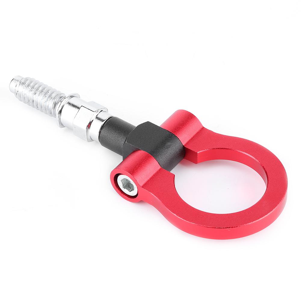 Car Auto Trailer Aluminum Alloy Front Tow Hook Decoration Towing Ring for E Series Red