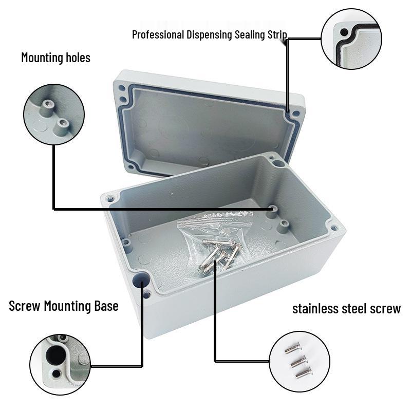 Outdoor Waterproof IP67 Aluminum Junction Box (Die-Cast Alloy, Terminal Security Sealing, FA3-1)