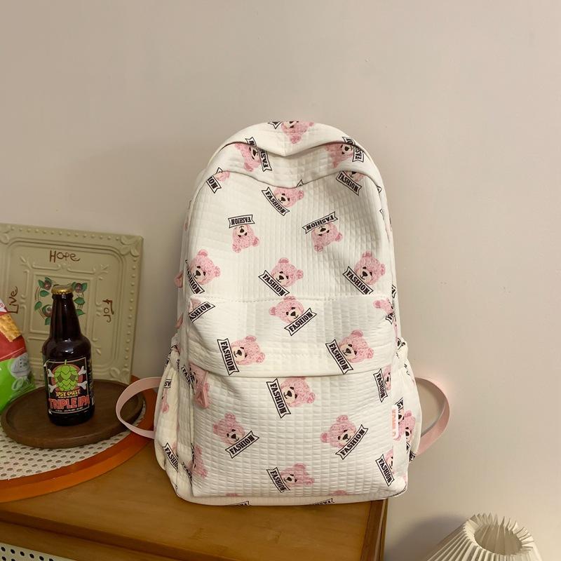 Batoh pro studenty středních škol a středních škol Velkokapacitní studentský batoh pro ženy s potiskem