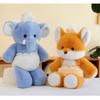 Little Elephant Fox Dog Plush Toy Cute Girl Sleeping Soothing Throw Pillow Doll