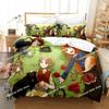 3D Anime Spice and Wolf Bedding Set Single Twin Printed With Pillowcase Bed Duvet Cover Soft Single Double Queen Super King Size