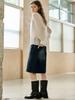 MITTE Wide Flare Bumuda Denim_Blue