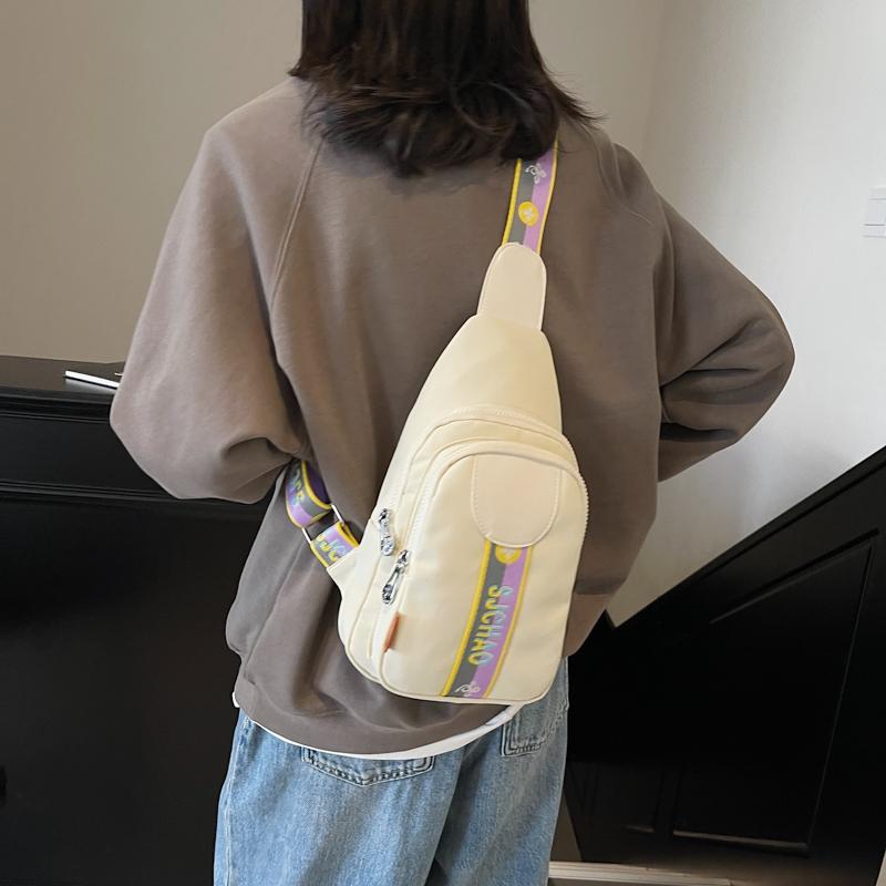 Women's Chest Bag Solid Color Shoulder Crossbody Bag