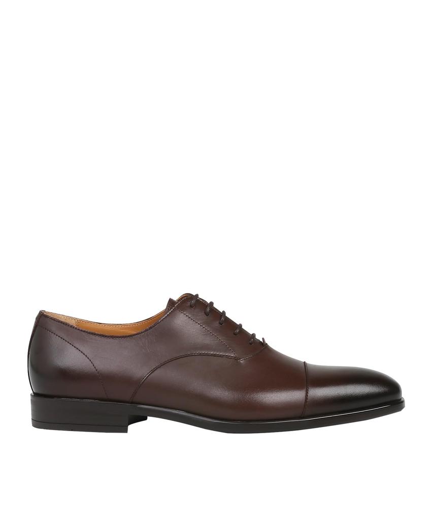 Paul Smith Leather Dark Brown Straight-Tip Shoes,