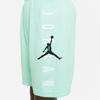 Jordan Kids Logo Print Straight-Leg Shorts Kids Bottoms Foam-Mint-Green CW1500-379