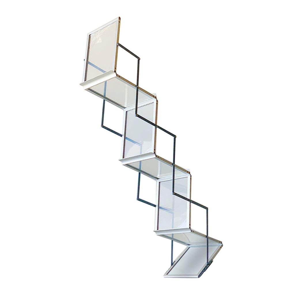 Foldable Magazine Rack Exquisite Foldable Brochure Stand for Exhibitions Office Retail Store