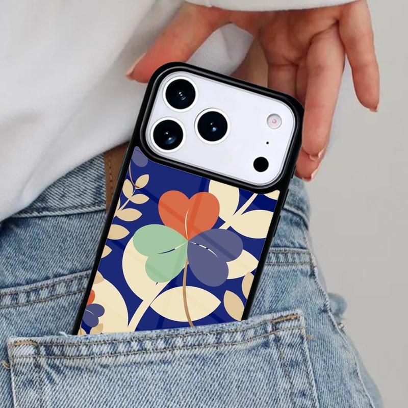 Vintage Leaf Flower Phone Case for iPhone 17ProMax 12 13 14 15 16e 17 Pro Max Plus Air Cover