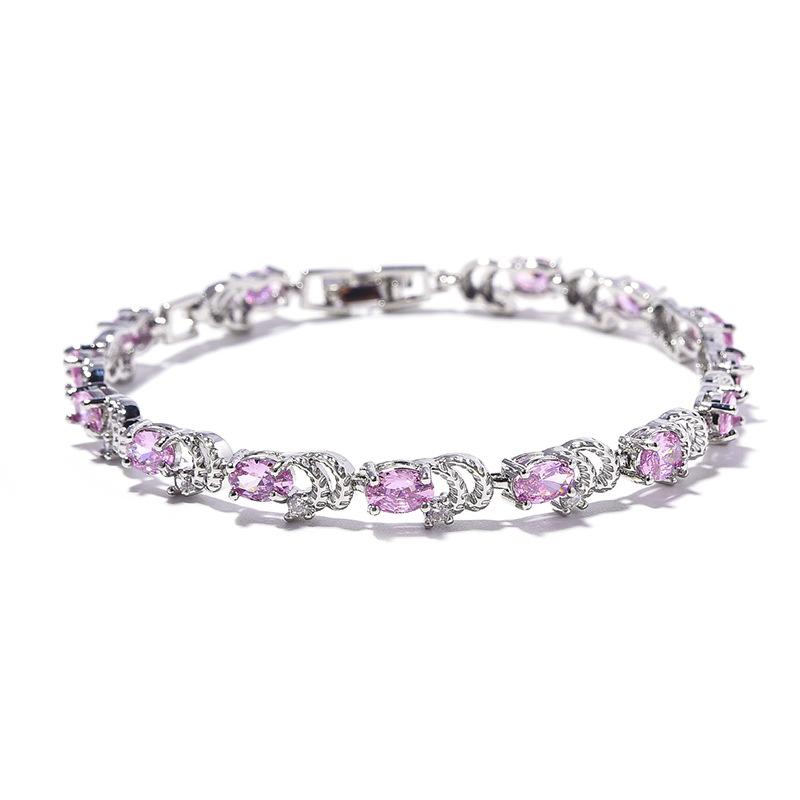 A New Bamp Jointed Design Summer Colorful Bracelet for Women Set with Natural Colored Stones A Niche and Popular Bracelet for Internet Celebrities