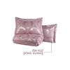 Bed Cover Set Double Fiber Filling Fabric Bronze Bronze Rose