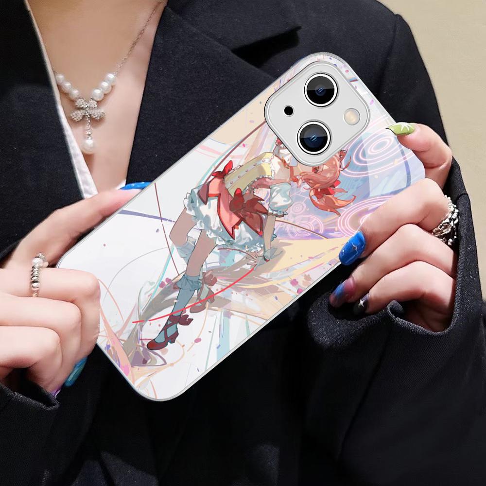 Puella Magi Madoka Magica Phone Case For IPhone 14 13 12 Mini 11 Pro XS Max X XR 14 Plus Tempered Glass Cover