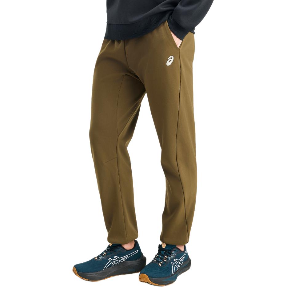 ASICS Fleece Lined Warm Elastic Cuff Knitted Sports Pants Men bottoms 2031F378-300
