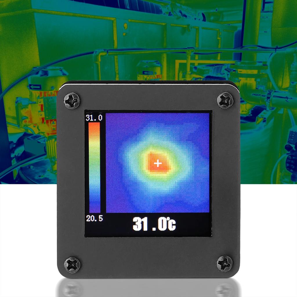 8x8 Infrared Thermal Imager with Housing Mini Handheld Thermal Camera with Screen 7M Detection Distance for Home Office Gifts