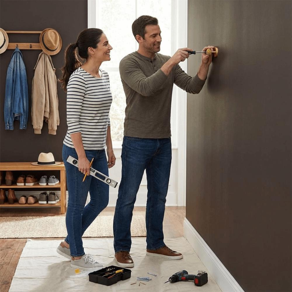 High-Quality Brass Brass Wall Hooks Durable Construction Wall Mounted Hangers  Home Decoration
