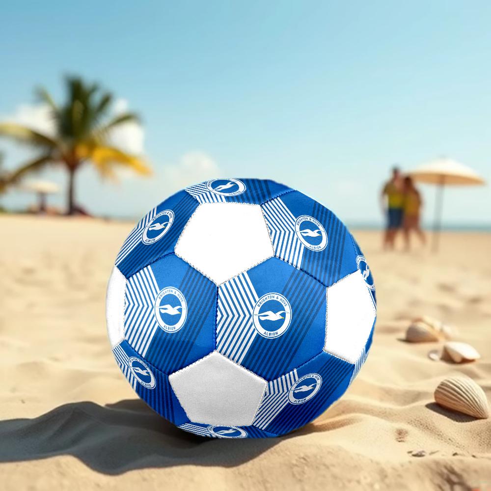 Pallone da Calcio Brighton FC, colorato, adatto a tutte le età, cucito a macchina, materiale PVC, qualità da competizione, durevole e ad alto rimbalzo