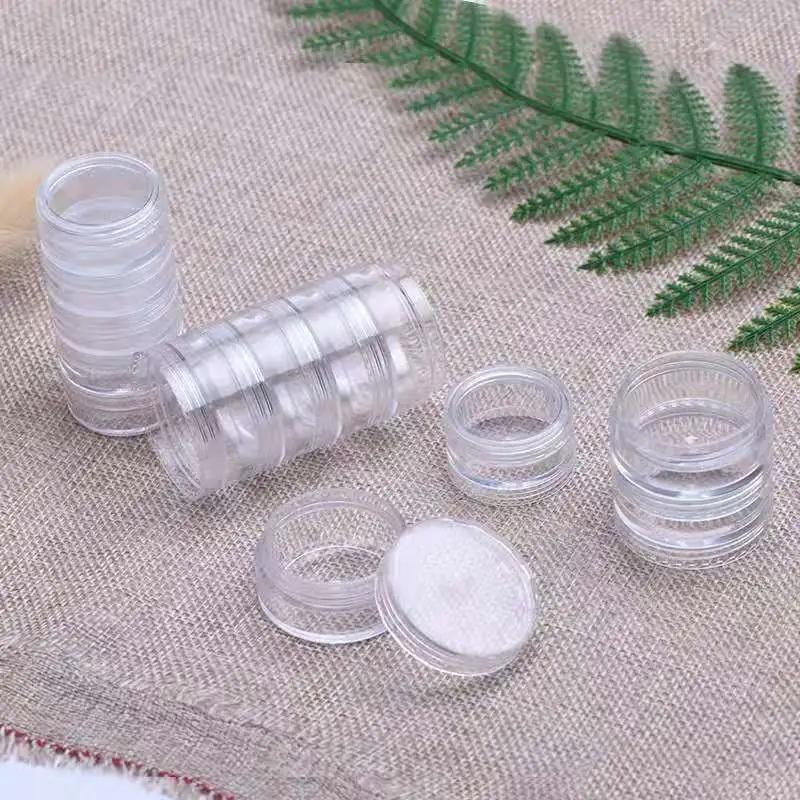 Multi-Layer Plastic Boxes Travel Cream Sorting Packing Transparent Split Bottles Portable Ring Storage Case Mini Finishing Organ