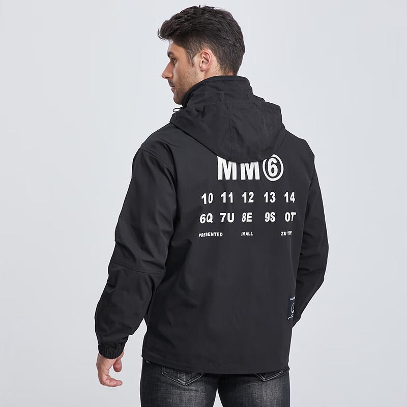 Dibinze Men's Plus Size Hooded Jacket