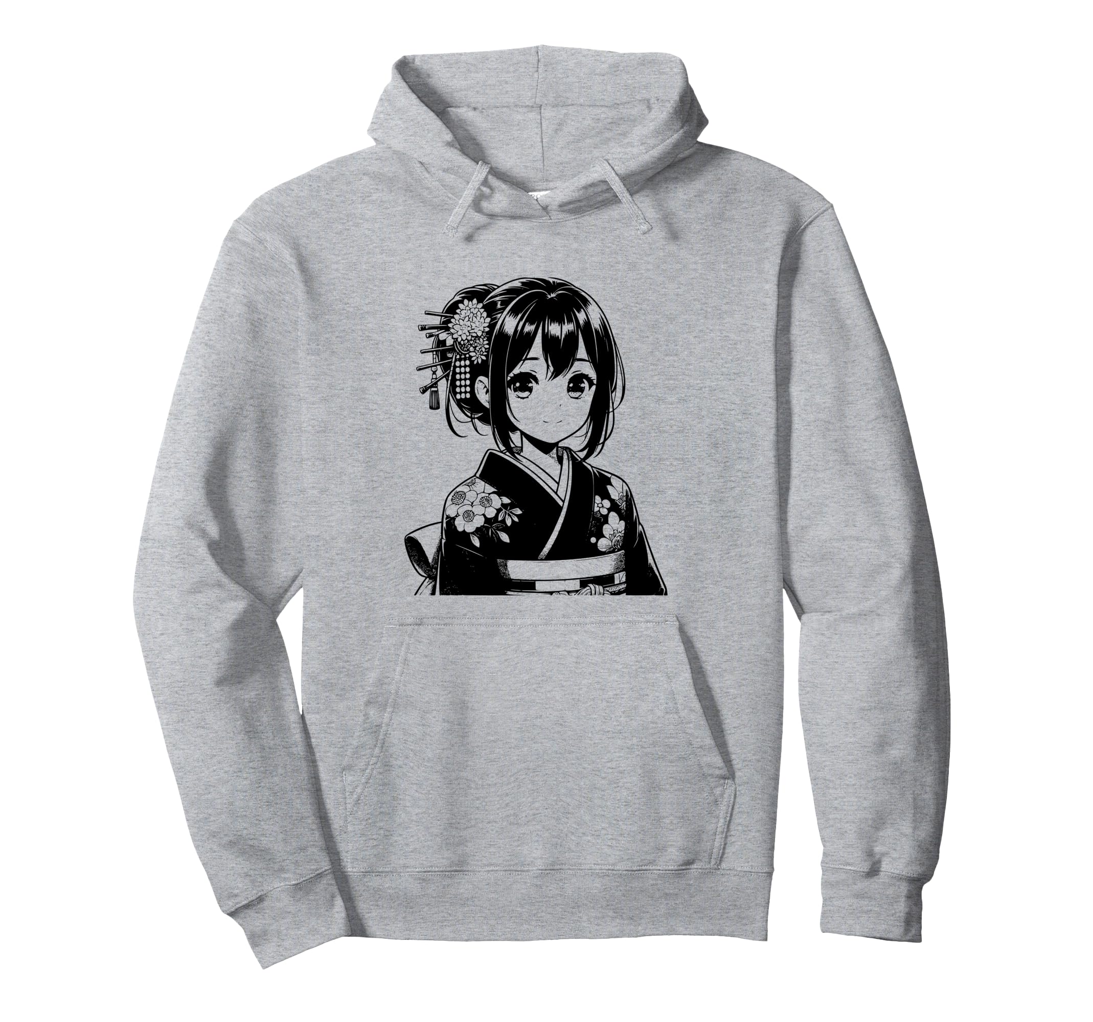 

Manga Girl Anime Yukata Kimono Hoodie K-pop серый