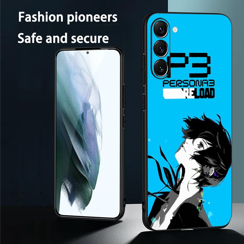 Heiß coole Persona 3 Reload Handyhülle Für Samsung Galaxy S25 S24 S23 S22 S21 S20 Plus Ultra Note20 Weich Schwarz