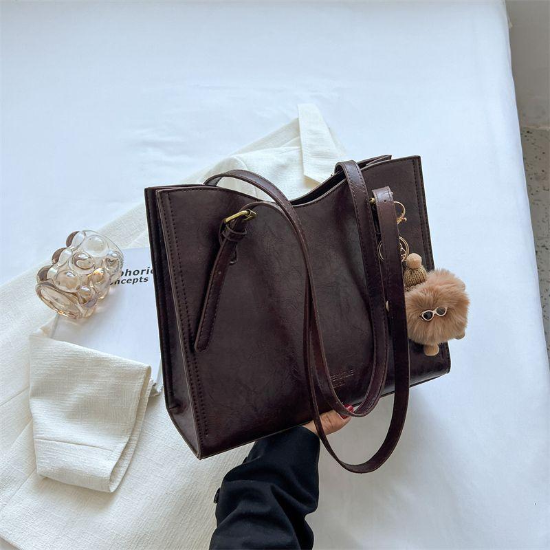 

Women s Bag Retro Easy Matching Fancy Shoulder Bag for Class Curry