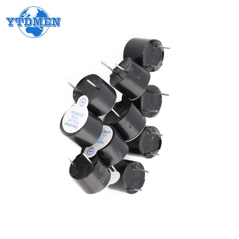10 Stück 12V Aktiver Summer Magnetischer Langer Dauerton 12mmx9,5mm Mini Aktive Piezo-Summer Kit für Arduino