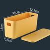 With Lid Storage Basket Plastic Material Narrow Long Storage Box Underwear Storage Sandwich Storage Desktop Box Dormitory Use