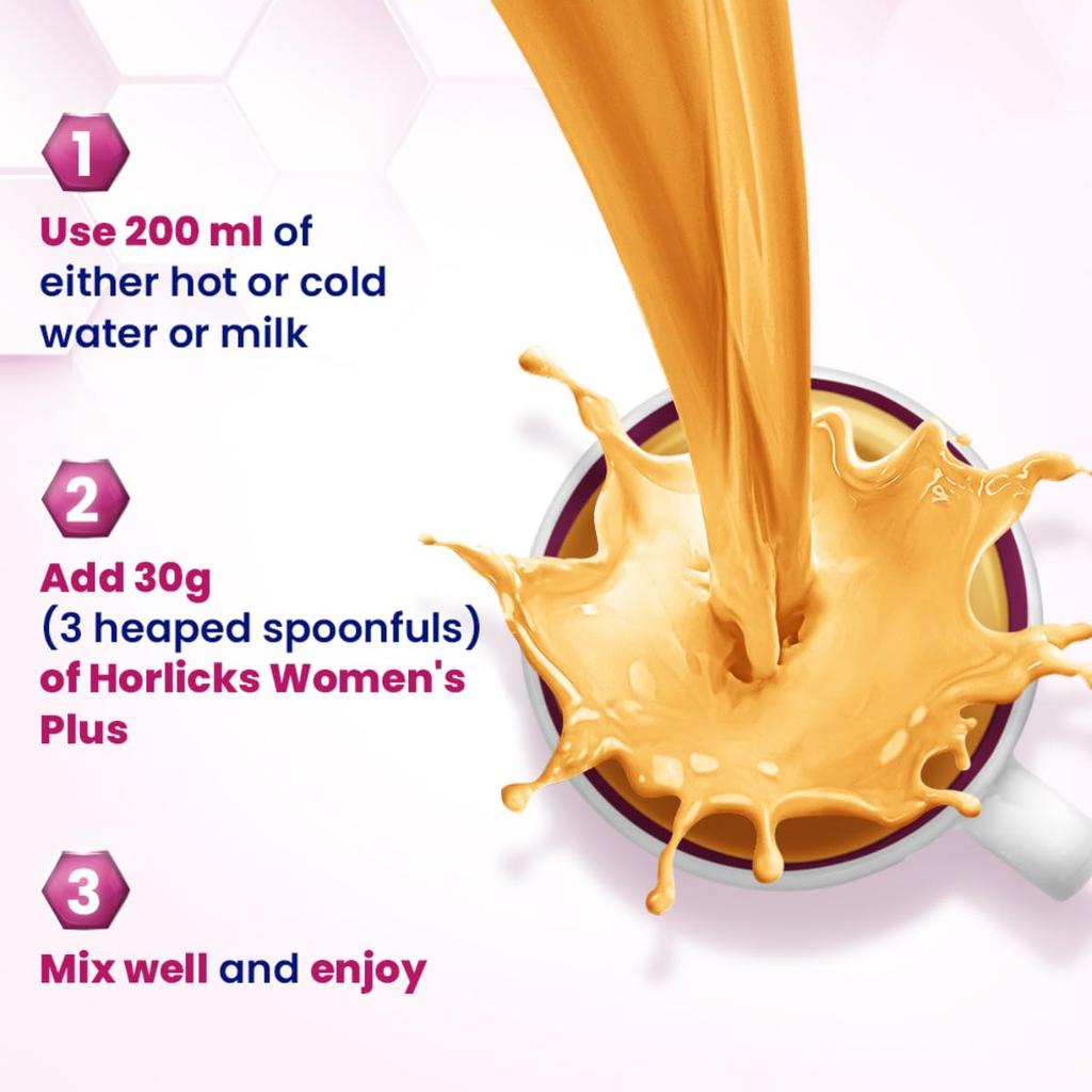 Horlicks Women's Plus Caramel Health Drink Refill 400g | High Calcium & Vitamin D Nutrition for Women