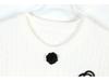 2024 Autumn/Winter Slim Fit Camellia Embroidered Long Sleeve Knit Cardigan for Women