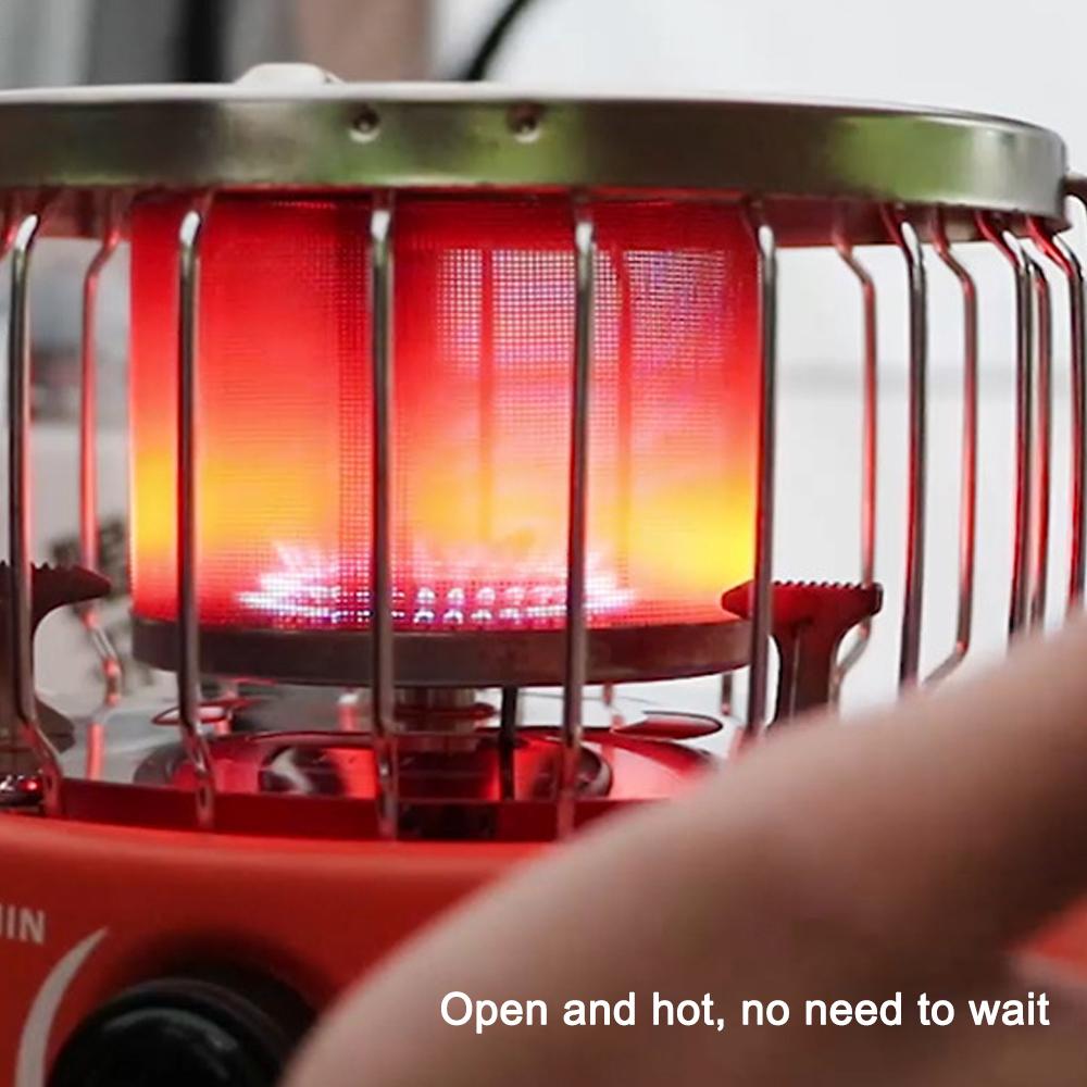 Outdoor Multifunctional Camping Stove   2 in 1   Portable Picnic Barbecue   2000W High Power Outdoor Cooking Detachable Furnace Warmer