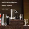 Handmade Lead-Free Crystal Glass Chinese Liquor Decanter & Cup Set