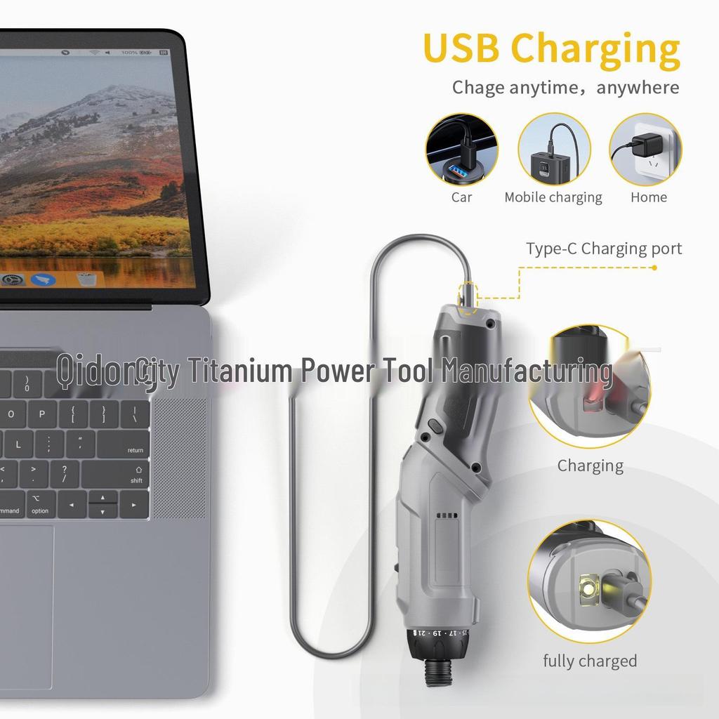 Compact Electric Screwdriver Set - Mini Handheld Tools for Household Use