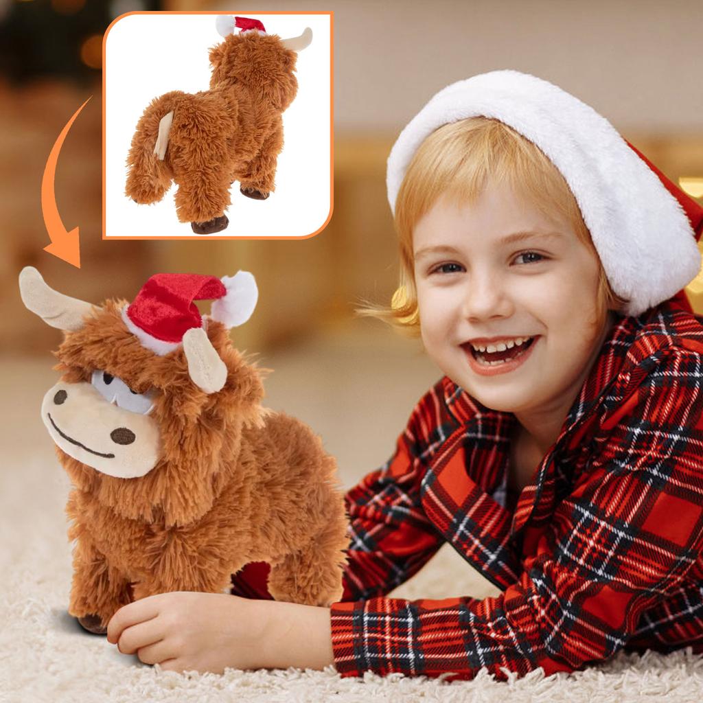 Adorable Electric Plush Yak Doll - Soft Stuffed Animal Toy For Kids Collectors