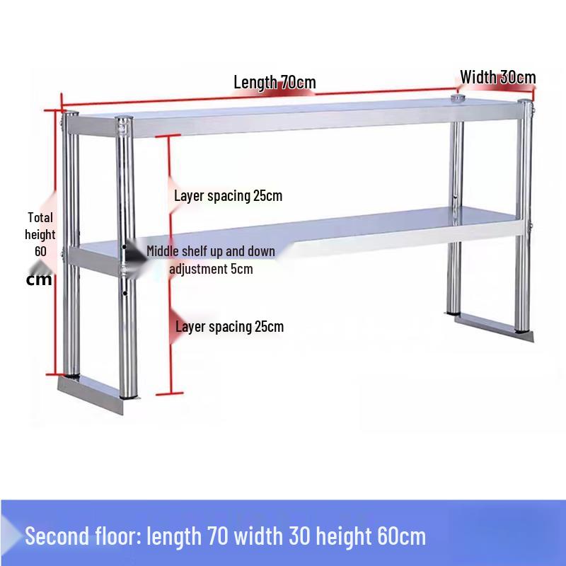 

Stainless Steel Adjustable Multi-Tier Storage Rack