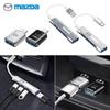For Mazda Car Logo Type-C USB to USB Adapter Charge Interface Converter For Mazda 2 3 6 5 Atenza CX3 CX5 MX5 CX7 Axela CX30 CX90