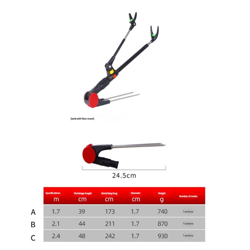 Heavy Type Stainless Steel Fishing Rod Ground Spikes Anchors for Secure Outdoor Angling Support In Lake River