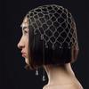 Crystal Tassel Rhinestone Headpiece Beaded Mesh Bridal Head Chain  Women Party Headwear