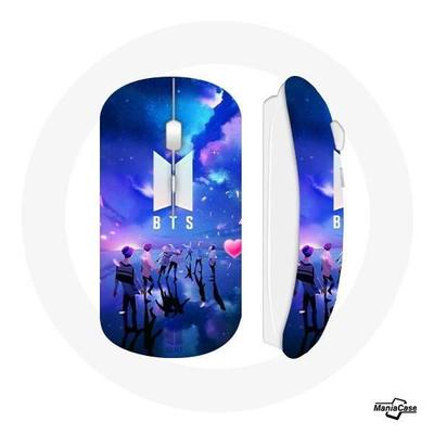 Draadloze Muis - Bangtan Sonyeondan - BTS Fanart - Blauw - USB Wifi - Compatibel met Mac en PC