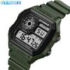 New Top Brand Lightweight Square Classic Student Watch Electronic Watch Luminous Waterproof Sport Men's Small Square Watch
