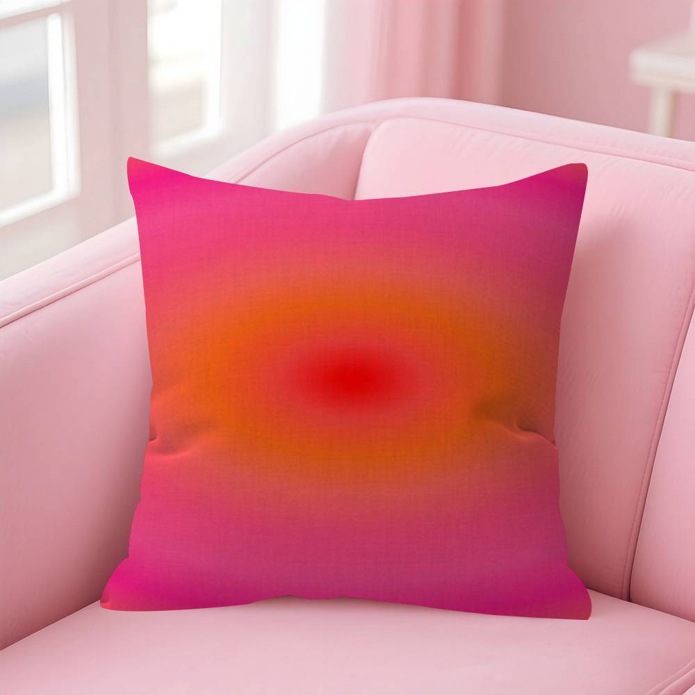 Gradient Halo Pillowcase Toon Gift Cushion Cover Bedroom Home Sofa Chair Seat Decor Pillow Case