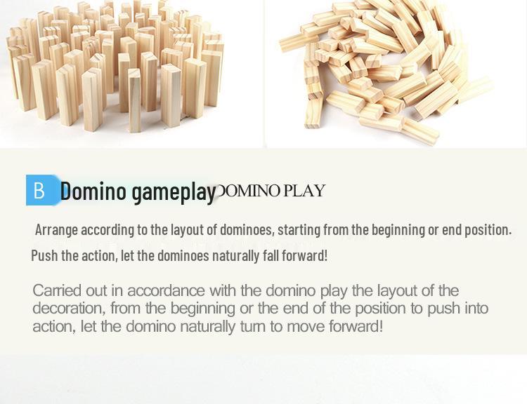 54-Piece Educational Jenga-Style Blocks for Children and Adults – Ideal for Competitive Building and Skill Development