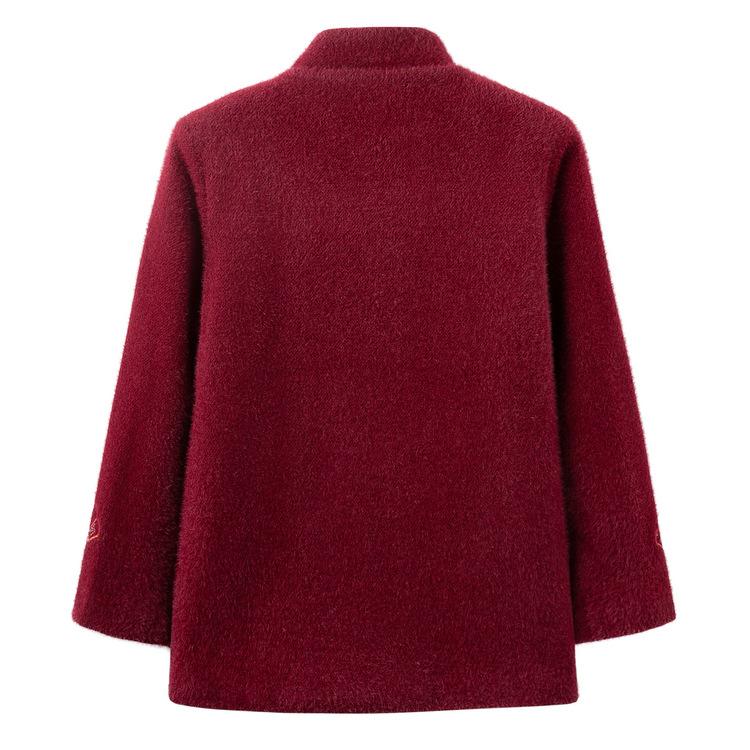 Oma Herbst- und Wintermantel Mittelalterlich und Älter Hochwertiger Tang-Anzug 60 Jahre 70 Mutter Winterkleidung Reiche Ehefrau Plus Samtkleidung