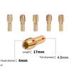 10Pcs/set Drill Chucks Adapter 0.5mm-3.2mm Mini Drill Chucks For Dremel Chuck Adapter Micro Collet Brass For Power Rotary Tool
