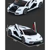 1/24 Lambos Countach LPI800-4 Supercar Alloy Model Diecast Sound Super Racing Lifting Tail Hot Car Wheel Gifts