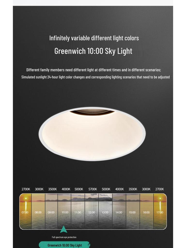 High CRI Frameless Anti-Glare COB Spotlight for Home & Hotel