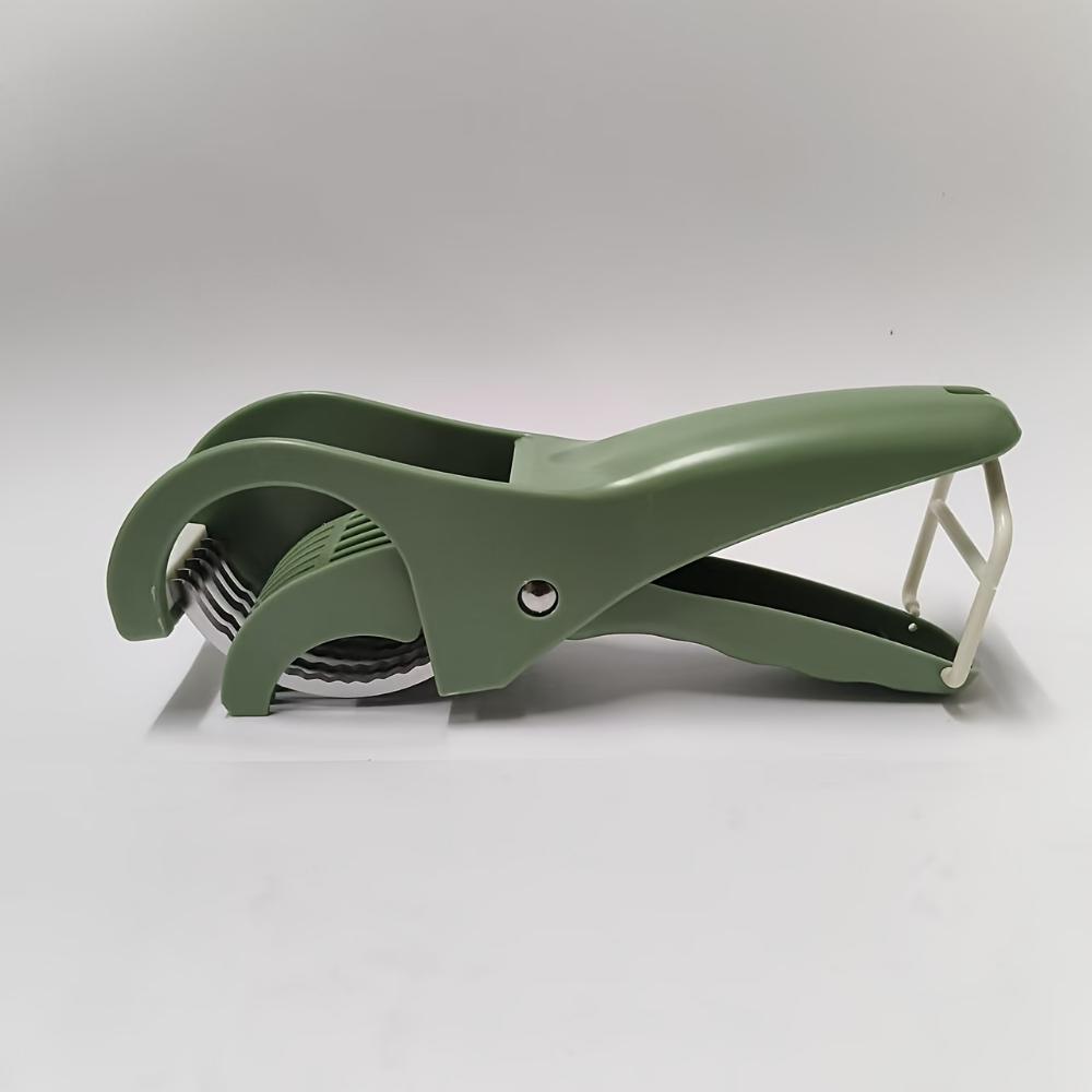 

Кухонная фрукторезка, многофункциональная овощерезка и фрукторезка, профессиональная антикоррозийная слайсер для огурцов для барбекю/кейтеринга зелёный