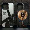 Luxury Bitcoin  Phone Case For  Mi 14T 14 3 12T 13T Pro 11 Lite 5G NE POCO M6 F6 F5 X6 M6 Electroplate Silver IMD Cover