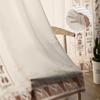 Ornamenti Egizi Geroglifici Tende Trasparenti per Soggiorno Tenda Finestra in Tulle Trasparente Arredamento Camera da Letto Cucina Tende a Velo